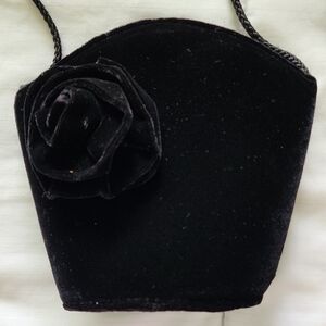 Michelle Stuart Holiday Black Velvet Mini Bag